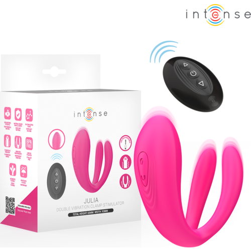 Vibrator Intense Julia z daljinskim upravljanjem in dvojno stimulacijo