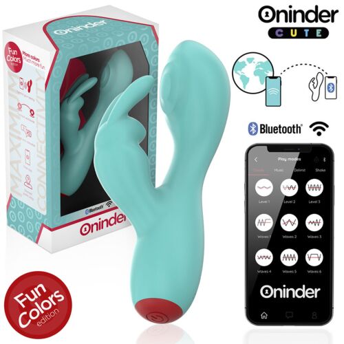 Vibrator ONINDER CUTE LOVE BUNNY - G-točka klitoralni vibrator z brezplačno svetovno aplikacijo