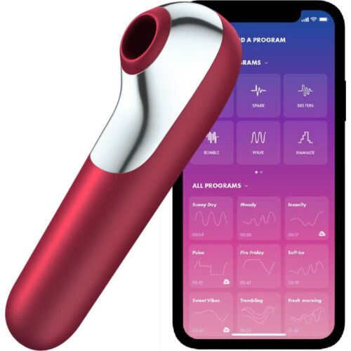 Vibrator Satisfyer DUAL LOVE z zračnim sesanjem