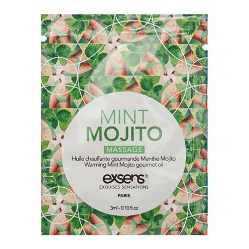 Olje za masažo Exsens Warming Gourmet Mojito z učinkom segrevanja