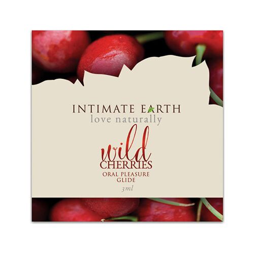 Lubrikant Intimate Earth Wild Cherry 3ml s sladkim okusom