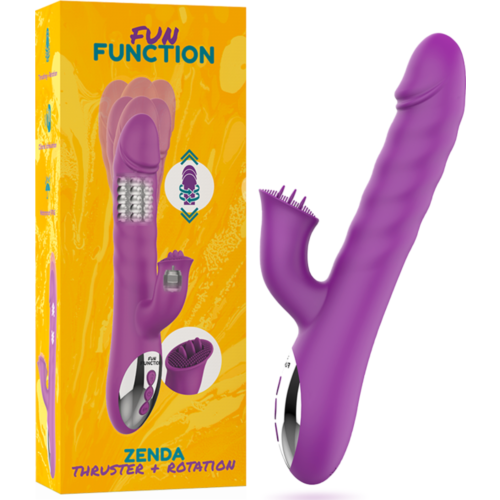 Vibrator FUN FUNCTION ZENDA z dvojno stimulacijo