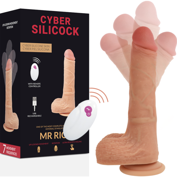 Cyber Silicock Vibrator Mr Rick z daljinskim upravljanjem in 20,9 cm dolžine