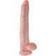 Dildo King Cock 35.6 cm s testisom in realističnim teksturo