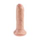 Dildo King Cock Uncut Natural 15 cm s mobilnim prepucijem