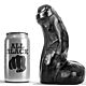 Dildo ALL BLACK 17 CM | Realistična oblika in mehkoba