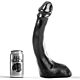 Dildo ALL BLACK 29 cm z realističnim oblikovanjem