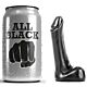 Dildo ALL BLACK 9 CM s fino obliko