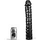 Dildo ALL BLACK 38 cm za intenzivno stimulacijo