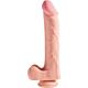 Dildo KING COCK Triple Density z visečimi testisi 23 cm
