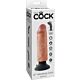 Dildo vibrador King Cock 15,24 cm z močno vibracijo
