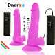 Dildo Diversia 18 cm z vibracijo in prilagodljivostjo