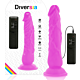 Dildo Diversia 21 cm z vibracijo in povezavo