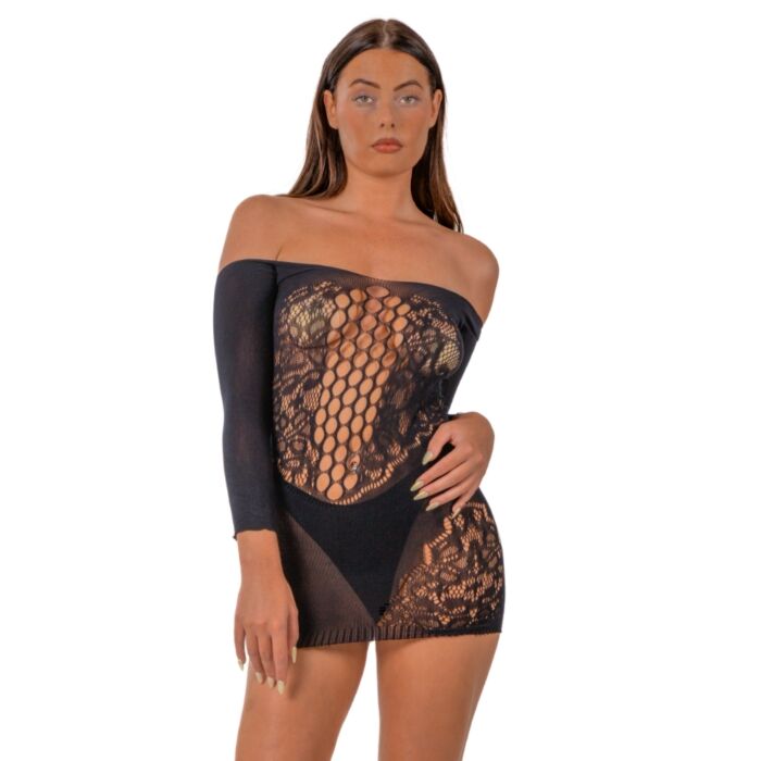Obleka Lace Otroka Off the Shoulder Mini Dress Obleka Lace Otroka Off the Shoulder Mini Dress