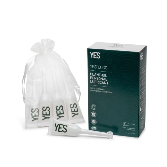 Lubrikant YES kokosovo olje 6x5ml aplikatorji za enkratno uporabo Lubrikant YES kokosovo olje 6x5ml aplikatorji za enkratno uporabo