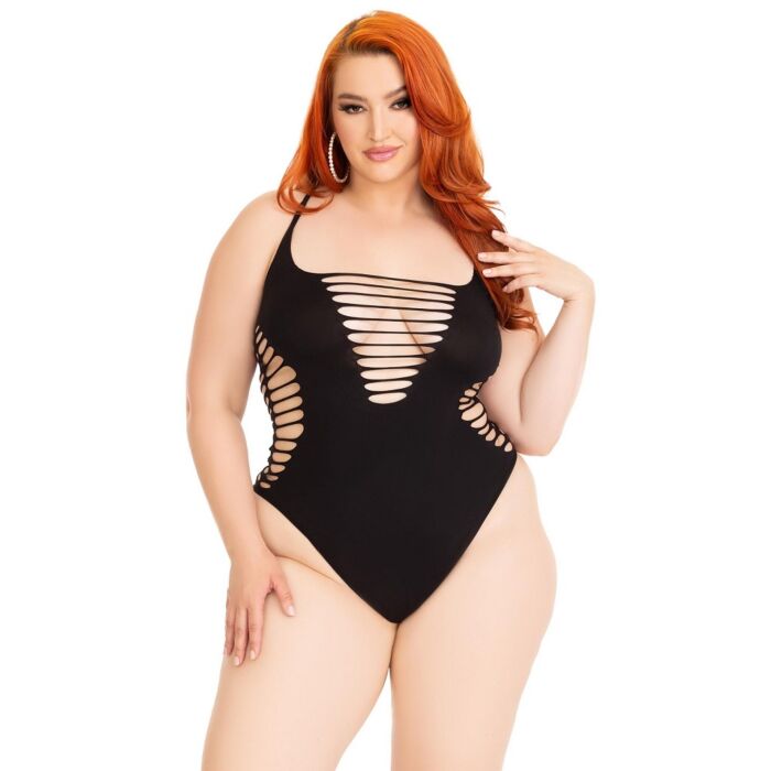Bodi Leg Avenue Shredded Thong One Size Fits 14-18 Bodi Leg Avenue Shredded Thong One Size Fits 14-18