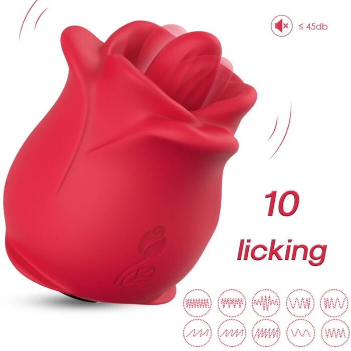 ARMONY - ROSE 10 MODES LICKING CLIT VIBRATOR RED ARMONY - ROSE 10 MODES LICKING CLIT VIBRATOR RED