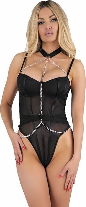 Body Rubika Livco Corsetti con Gargantilla - Negro