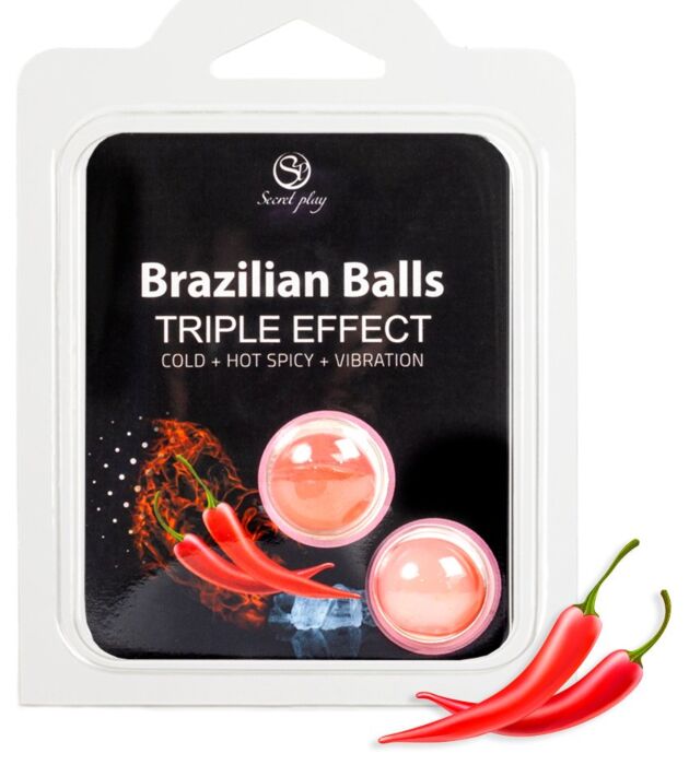 Lubrikant SECRETPLAY Brazilian Balls s trojnim učinkom