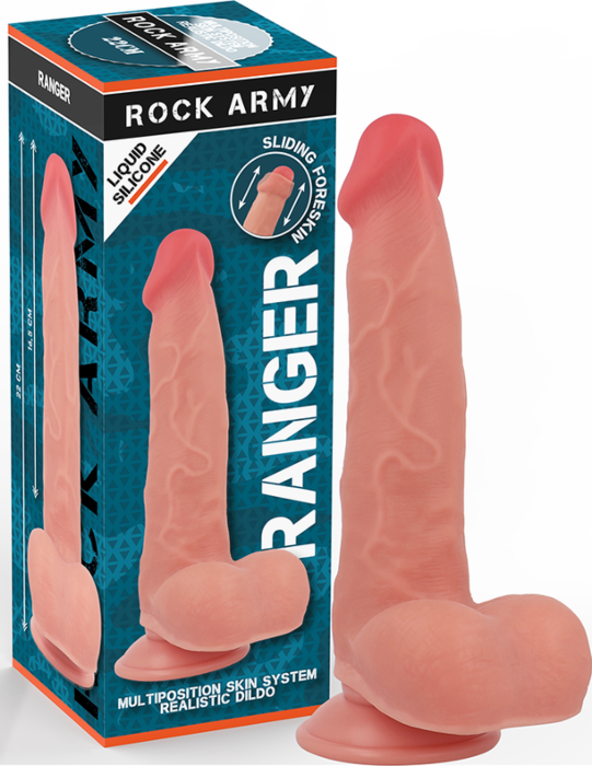 Dildo Rock Army Ranger Realista 22 cm Doble Densidad