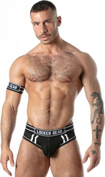 LOCKER GEAR športne spodnjice iz mrežice, črne, XL