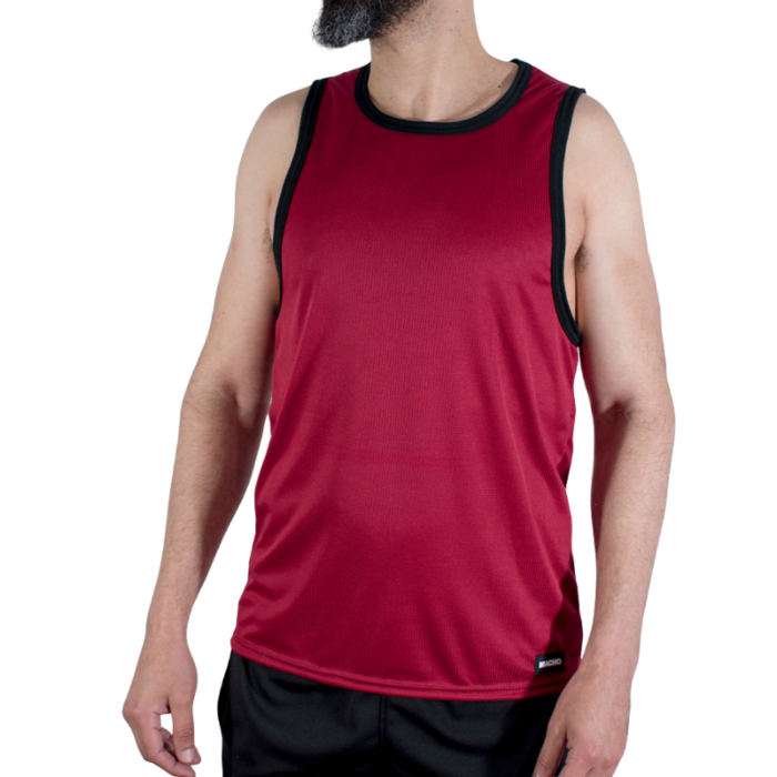 MACHO - CMV003 MAROON GYM T-SHIRT S/M MACHO - CMV003 MAROON GYM T-SHIRT S/M