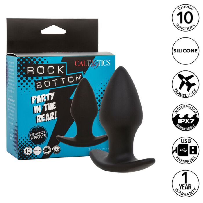 Analni čep CALEXOTICS ROCK BOTTOM z vibracijami