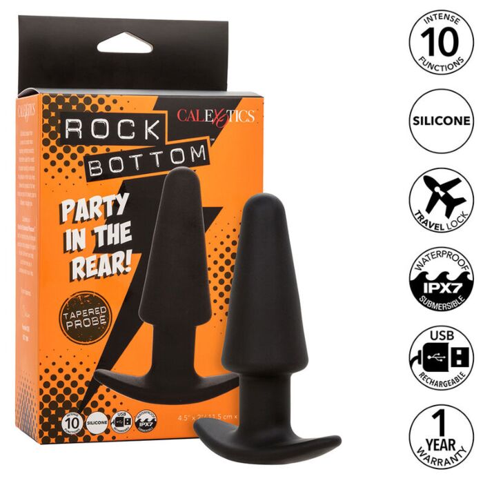 Analni plug CalExotics Rock Bottom z 10 vibracijami