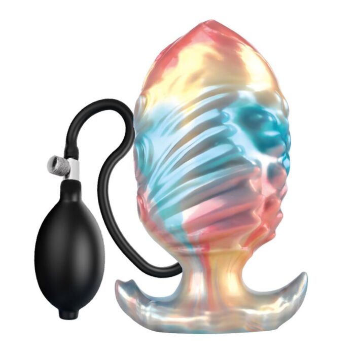 POWER MONSTERS - EBON LEVIATHAN TRICOLOR INFLATABLE FANTASY ANAL PLUG 18 CM POWER MONSTERS - EBON LEVIATHAN TRICOLOR INFLATABLE FANTASY ANAL PLUG 18 CM