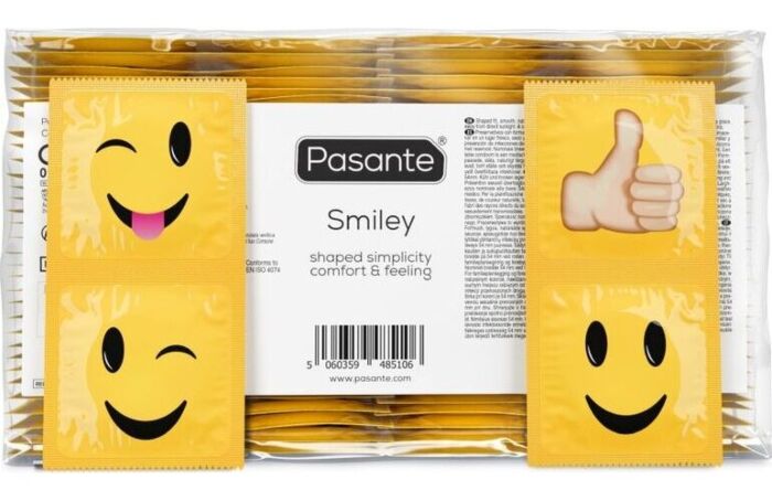Kondomi Pasante Smiley 144 Uds z zabavnimi obrazi