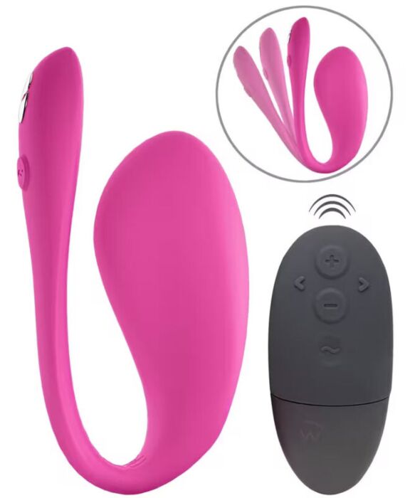 Nosljivi jajčni vibrator WE-VIBE JIVE 2, električno rožnat