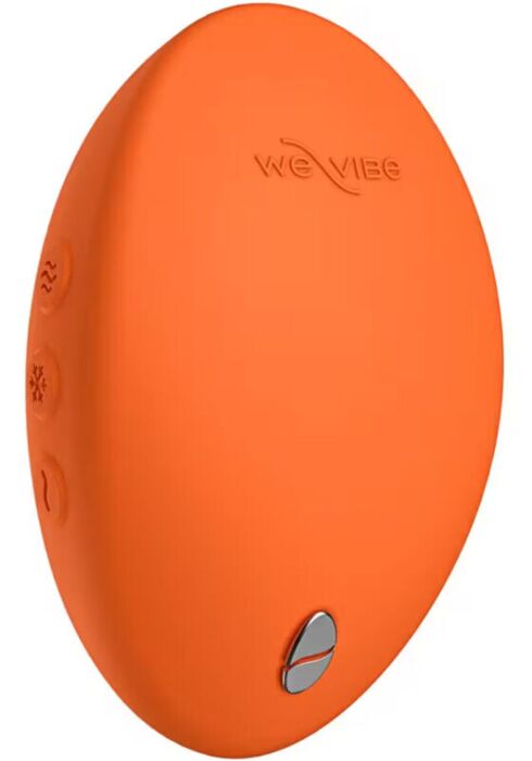 Vibrator WE-VIBE Temp v mandarinski barvi za toploto in hlajenje