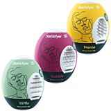 Masturbator Jajca SATISFYER - 3 MASTURBATOR EGGS z užitkovitimi teksturami