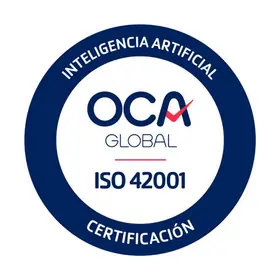 Certifikacijski znak OCA za ISO/IEC 42001